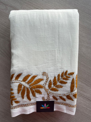 Kantha Stitch Cotton Saree -26699