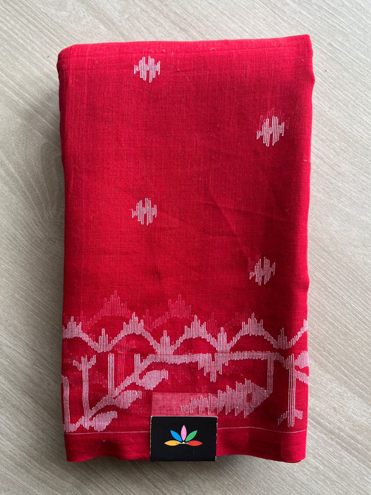 Handwoven Bengal Jamdani Cotton Sarees (Soft) - 26720