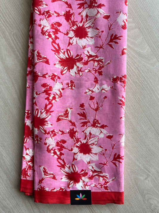 Printed Fine Mul Cotton Saree-26724