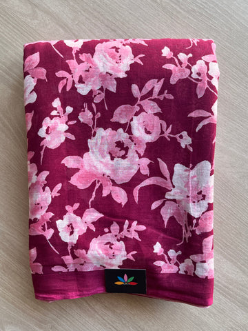 Printed Fine Mul Cotton Saree-26727