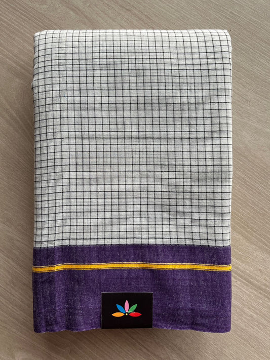 Patteda Anchu Handloom Cotton Saree - 26801