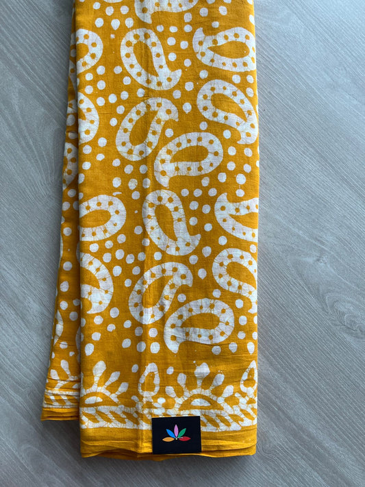 Batik Print Mul Cotton Saree -26811