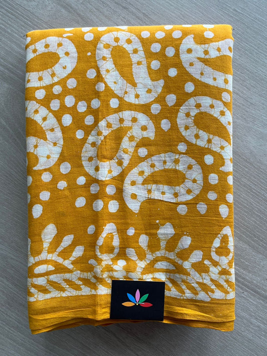 Batik Print Mul Cotton Saree -26811