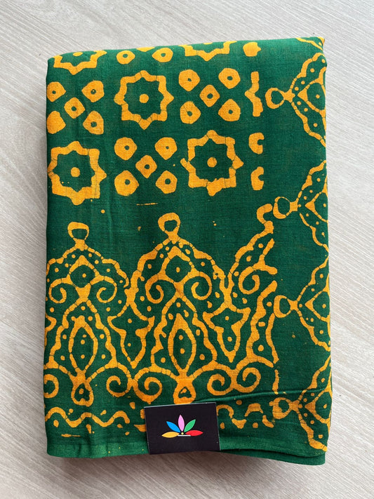 Batik Print Mul Cotton Saree -26812