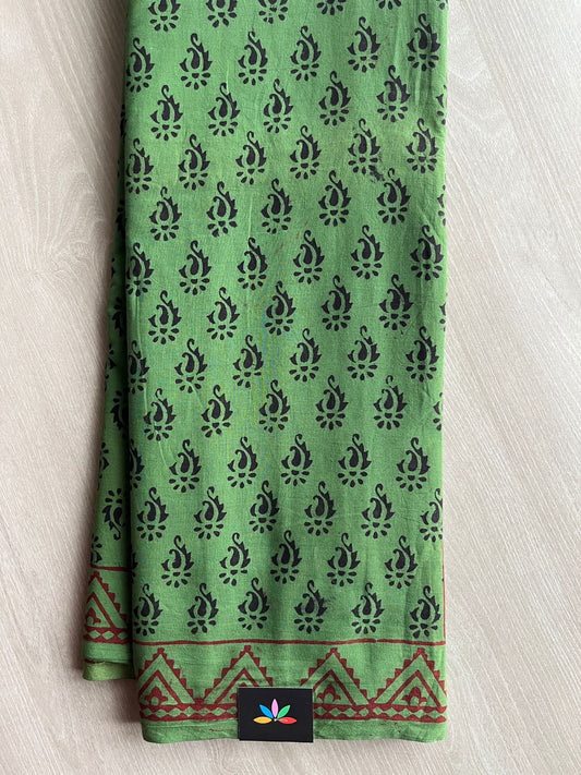 Bagh Handblock Print Mul Cotton Saree -26822