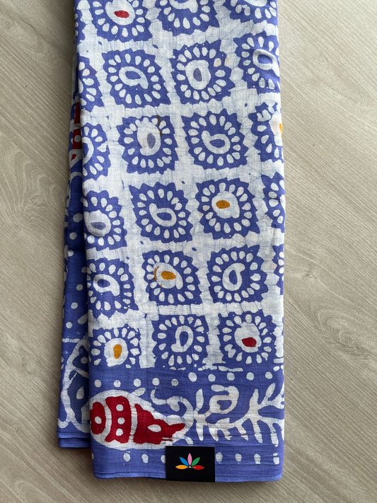 Batik Print Mul Cotton Sarees -26815