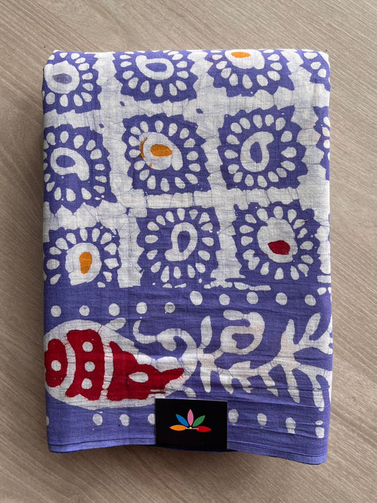 Batik Print Mul Cotton Sarees -26815