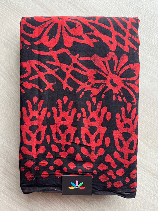 Batik Print Mul Cotton Saree -26816