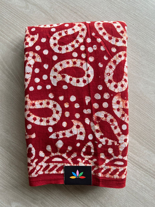 Batik Print Mul Cotton Saree -26834