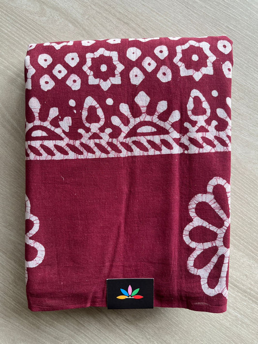 Batik Print Mul Cotton Saree -26842