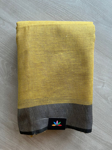 Simple Linen Saree - 26928-26932