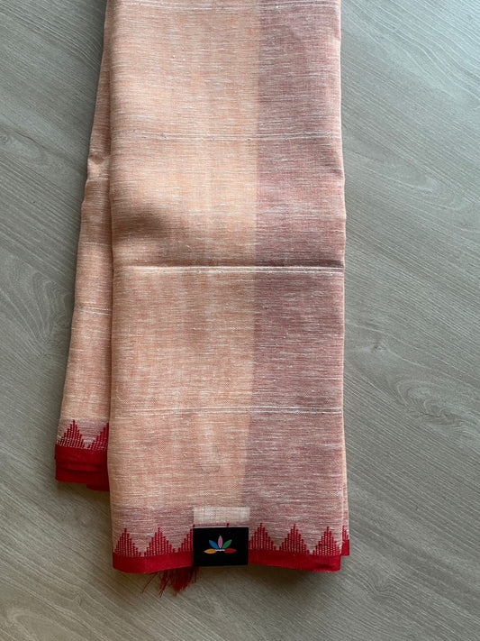 Simple Linen Saree- 26943