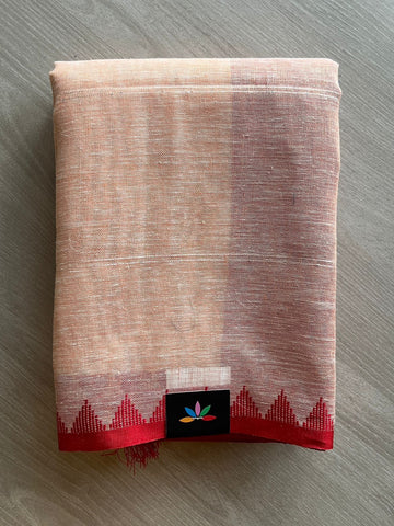 Simple Linen Saree- 26943