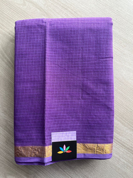 Kalamkari Pallu and Blouse Kota Cotton Saree -27023