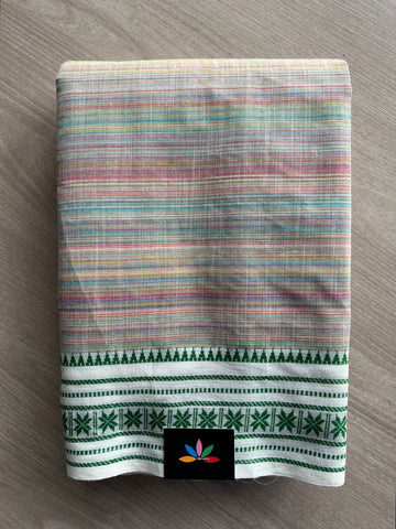 Contrast Border Cotton Saree -27041