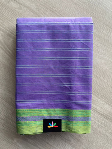 Contrast Border Cotton Saree -27043