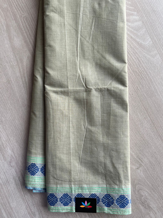 Contrast Border Cotton Saree -27044