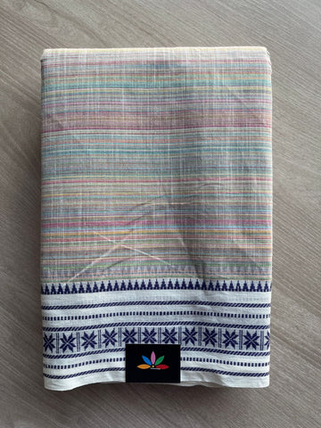 Contrast Border Cotton Saree -27049