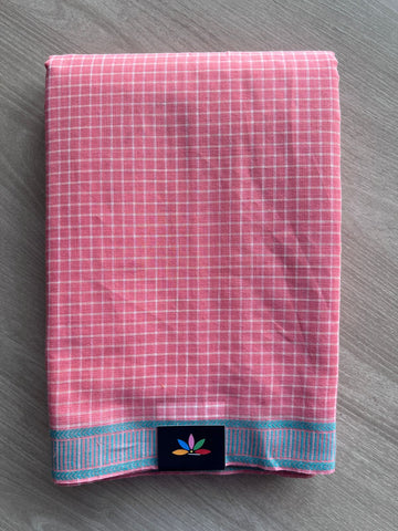 Contrast Border Cotton Saree -27052