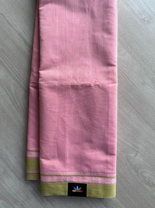 Contrast Border Cotton Saree -27038