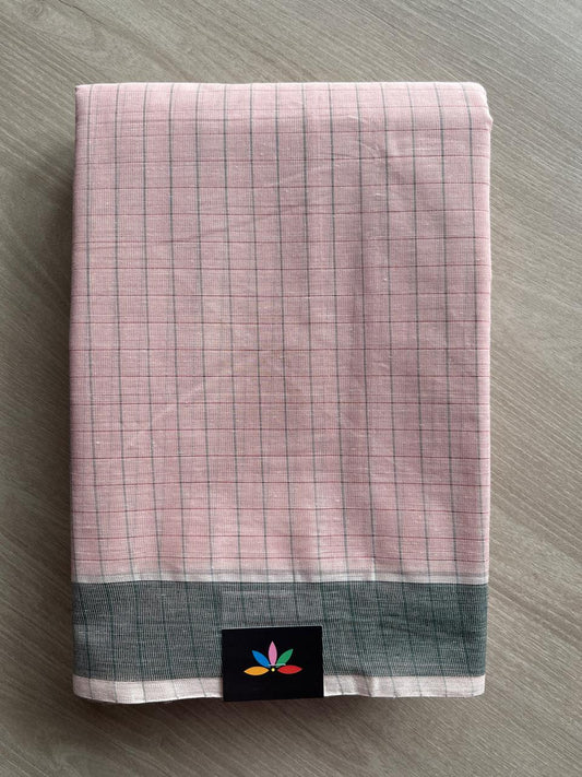Checked Cotton Saree -27141