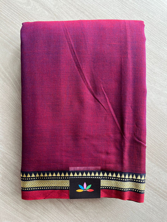 Small Border Narayanpet Mercerized Cotton Saree -27264-27265
