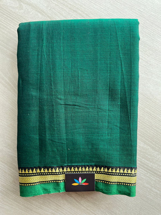 Small Border Narayanpet Mercerized Cotton Saree -27266