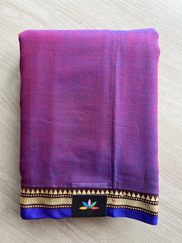 Small Border Narayanpet Mercerized Cotton Saree -27268