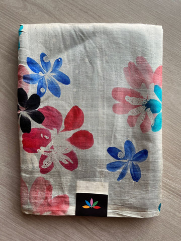 Hand painted Desi Tussar Silk Saree - 27283