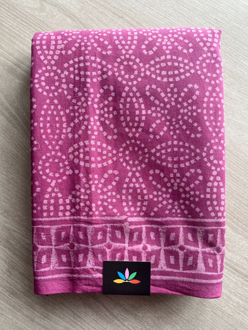 Handblock Printed Mul Cotton Saree- 27429-27430