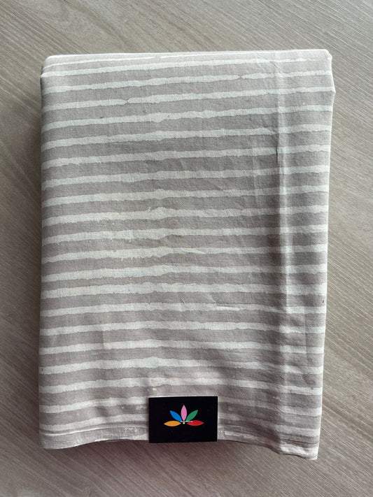 Handblock Printed Mul Cotton Saree- 27459-27461