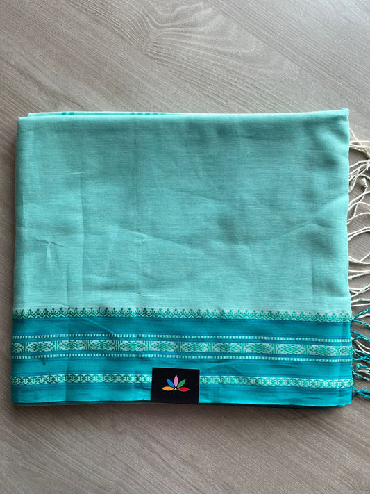 Contrast Border Fine Bengal Soft Cotton Saree - 27467