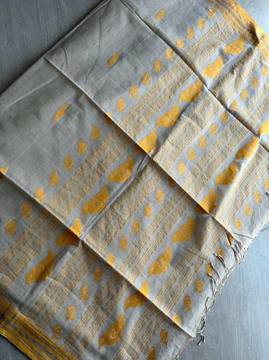 Bengal Fine Soft Cotton Jacquard Weave Saree - 27478