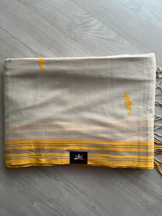 Bengal Fine Soft Cotton Jacquard Weave Saree - 27478