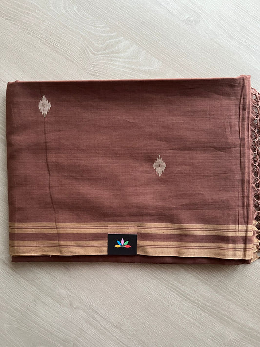 Bengal Fine Soft Cotton Jacquard Weave Saree with Jamdani-Inspired Design - 27479