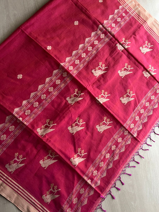 Bengal Fine Soft Cotton Jacquard Weave Saree - 27480