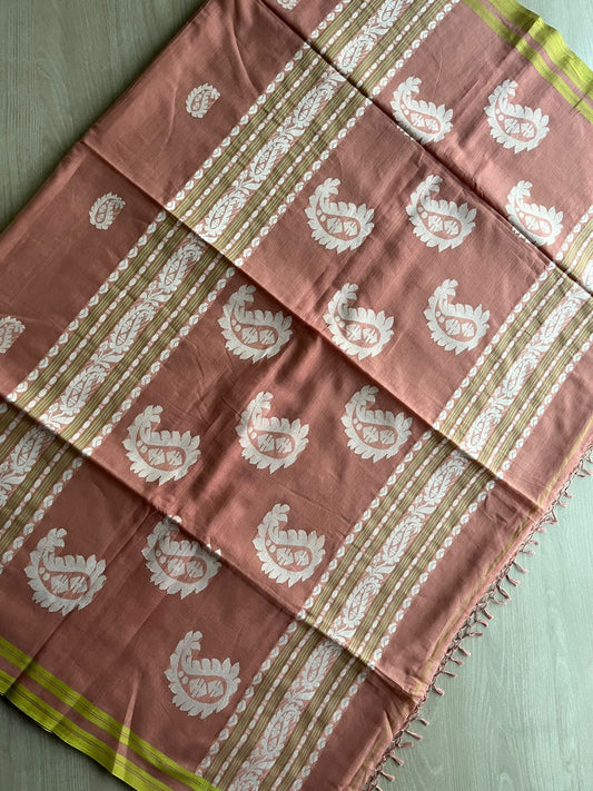 Bengal Fine Soft Cotton Jacquard Weave Saree - 27482