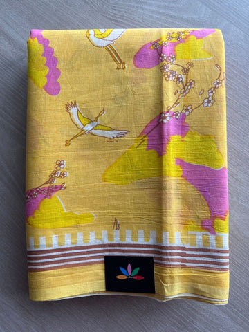 Designer Screen Printed Mul Cotton Saree- 27511-27512