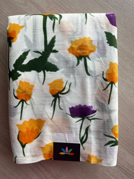 Designer Screen Printed Mul Cotton Saree- 27516-27518