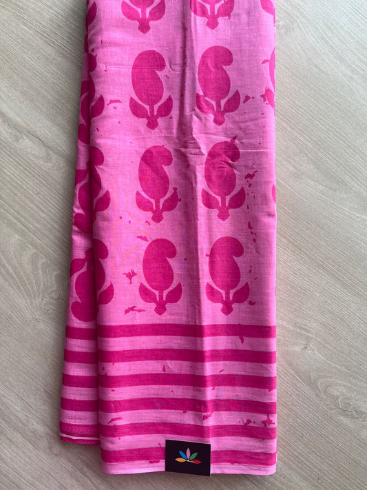 Designer Screen Printed Mul Cotton Saree- 27522-27524