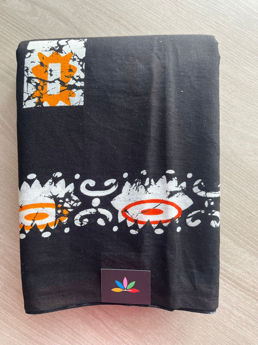 Designer Screen Printed Mul Cotton Saree-27531-27533