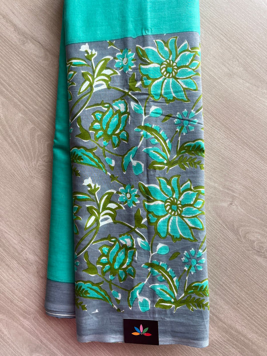 Designer Screen Printed Mul Cotton Saree- 27534-27536