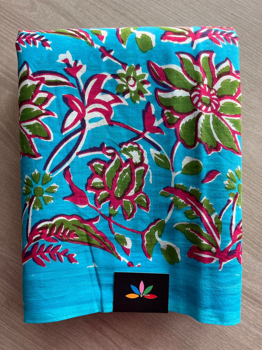 Designer Screen Printed Mul Cotton Saree-27540-27542