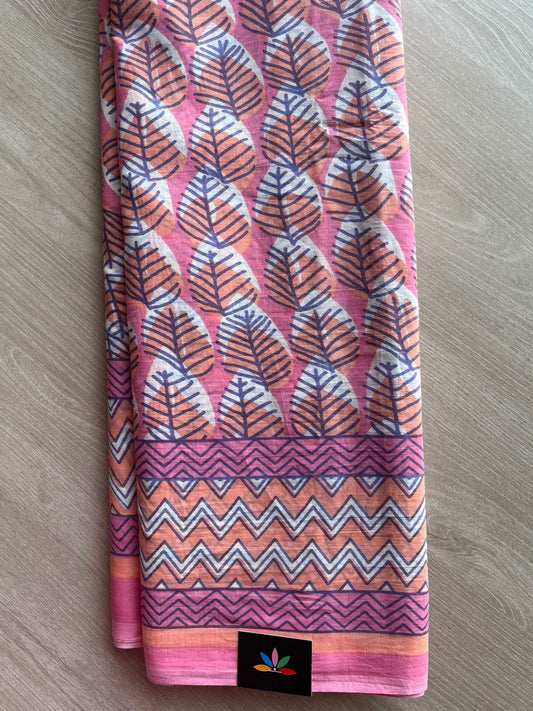 Designer Screen Printed Mul Cotton Saree-27549-27551