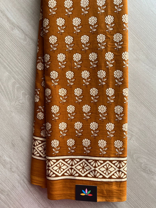 Designer Screen Printed Mul Cotton Saree- 27552-27554