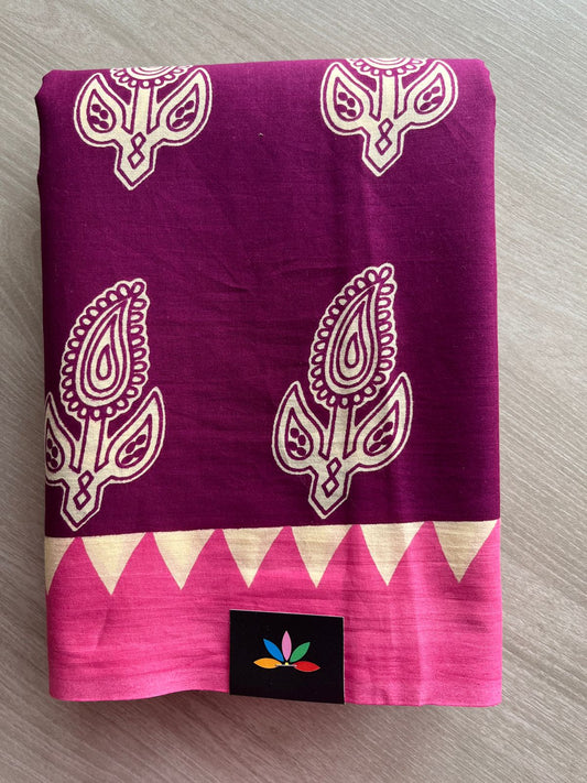 Designer Screen Printed Mul Cotton Saree- 27558-27560