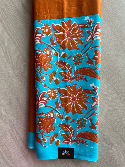 Designer Screen Printed Mul Cotton Saree- 27564-27566