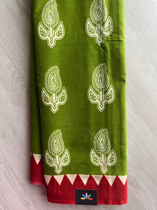 Designer Screen Printed Mul Cotton Saree-27570-27572