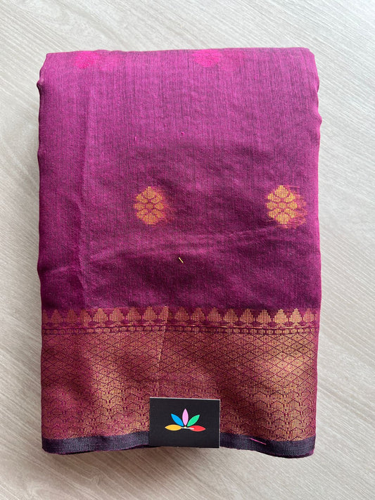 Simple Mixed Cotton Saree -27577