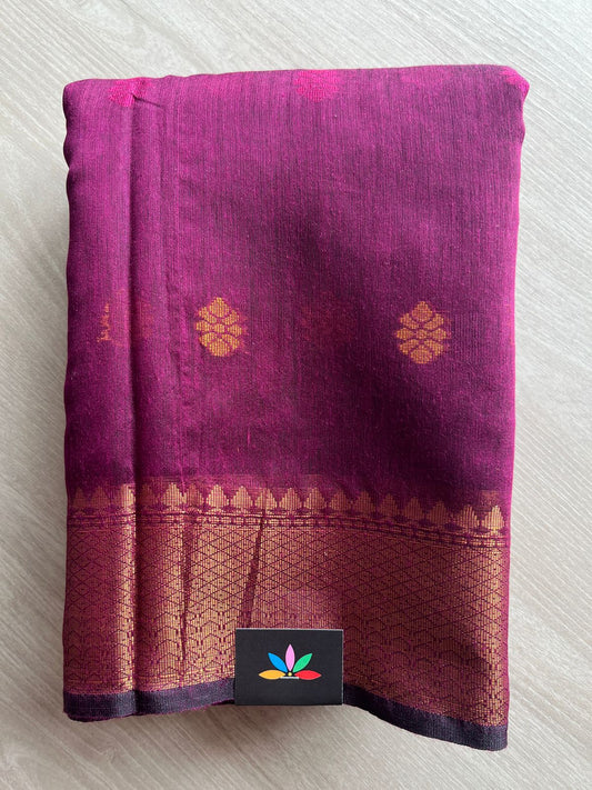 Simple Mixed Cotton Saree -27579
